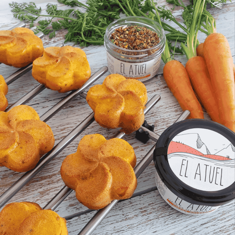 Muffins aux carottes à la Fleur de Sel Soleada