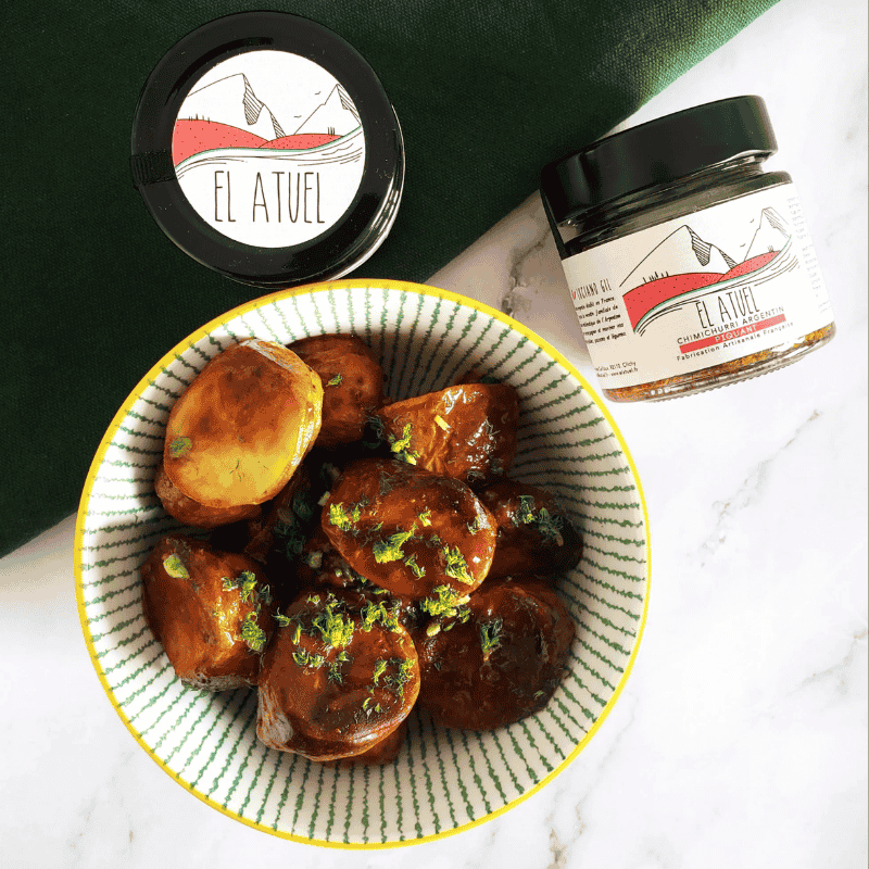 Patatas Bravas sauce chimichurri piquante