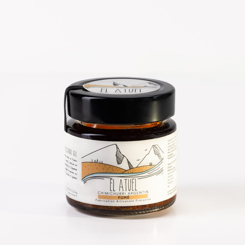 Chimichurri fumé, sauce argentine en pot de 100gr. Made in France
