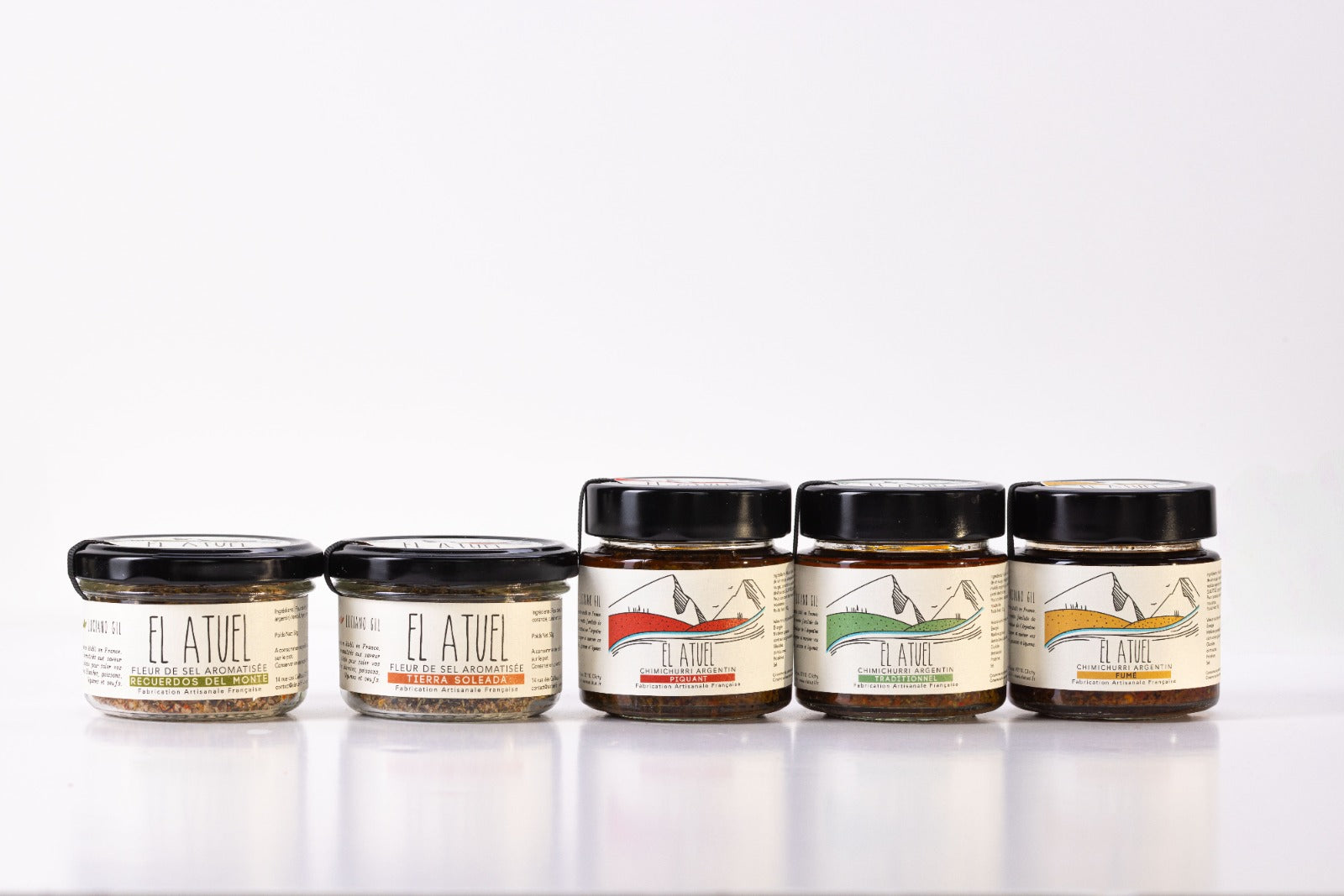 Offrez un coffret cadeau gourmand unique : 3 chimichurris artisanaux et 2 fleurs de sel d’exception pour sublimer apéros et repas.