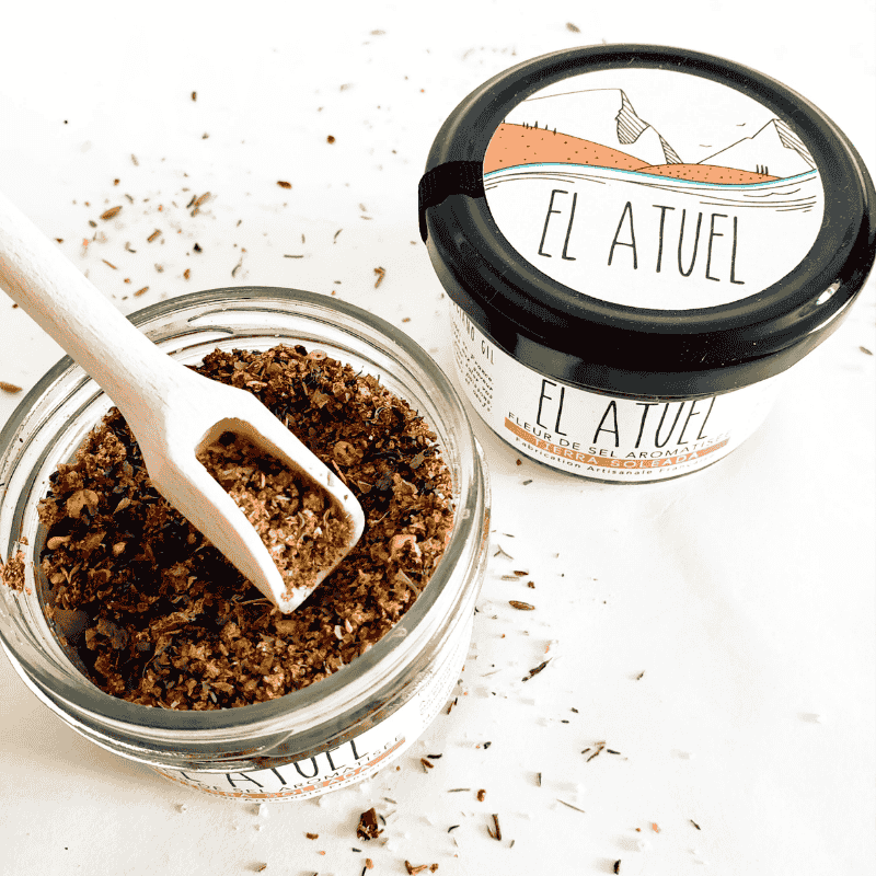 Fleurs de sel aromatisées, fleur de sel de Guérande et épices d'Amérique Latine