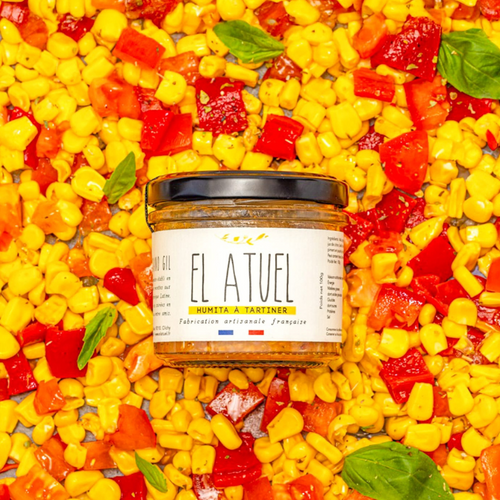 Humita en pot, tartinade végétarienne au maïs. Fabrication artisanale et française. 